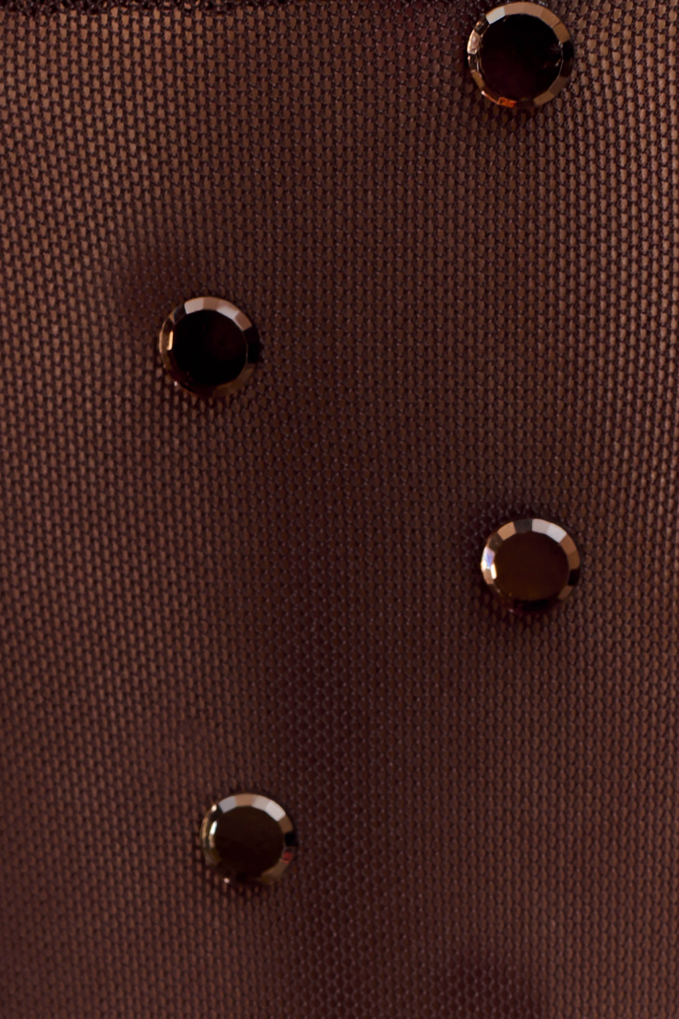 Jackie Longline Diamante Top - Chocolate
