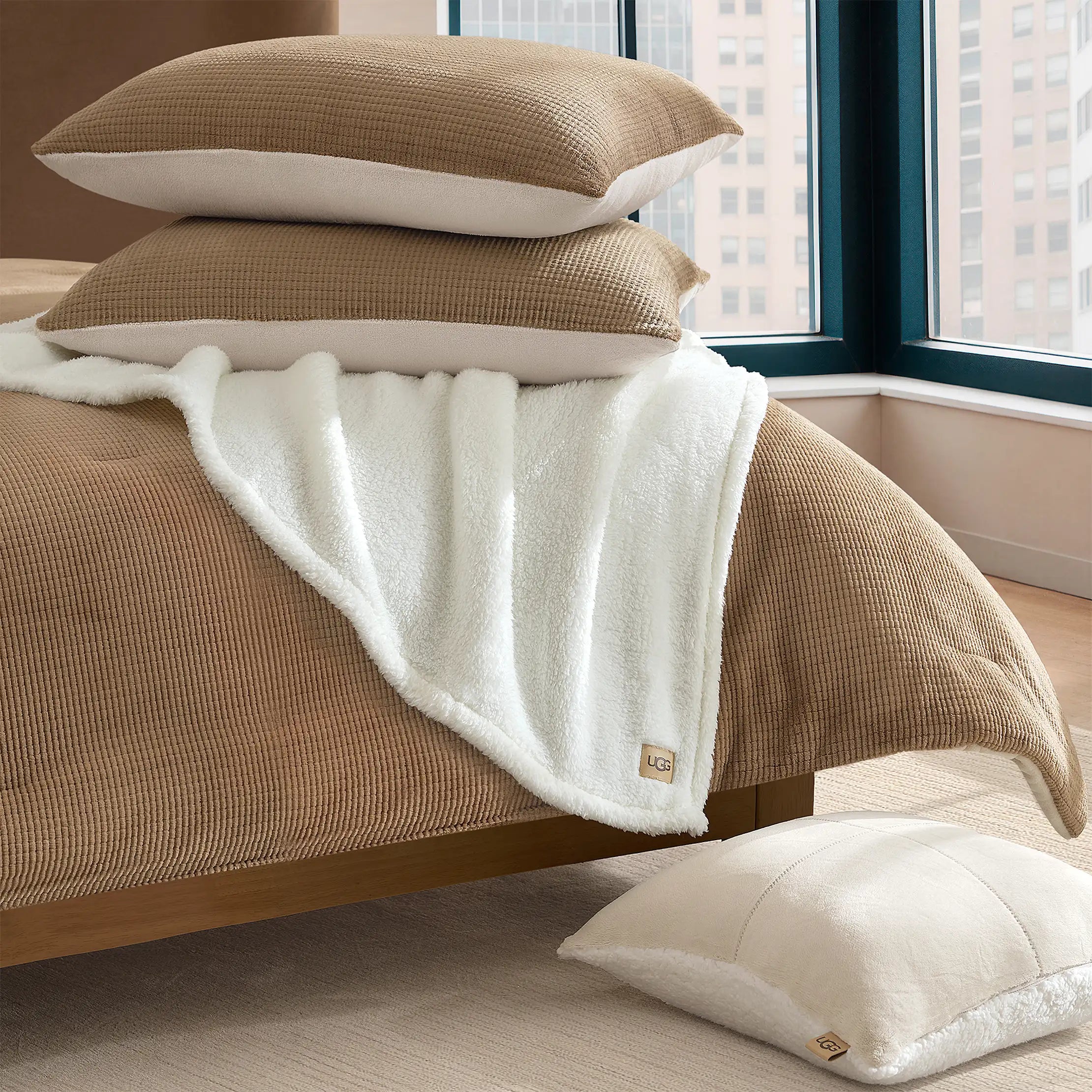 Home Brody Comforter Set King - CHESTNUT