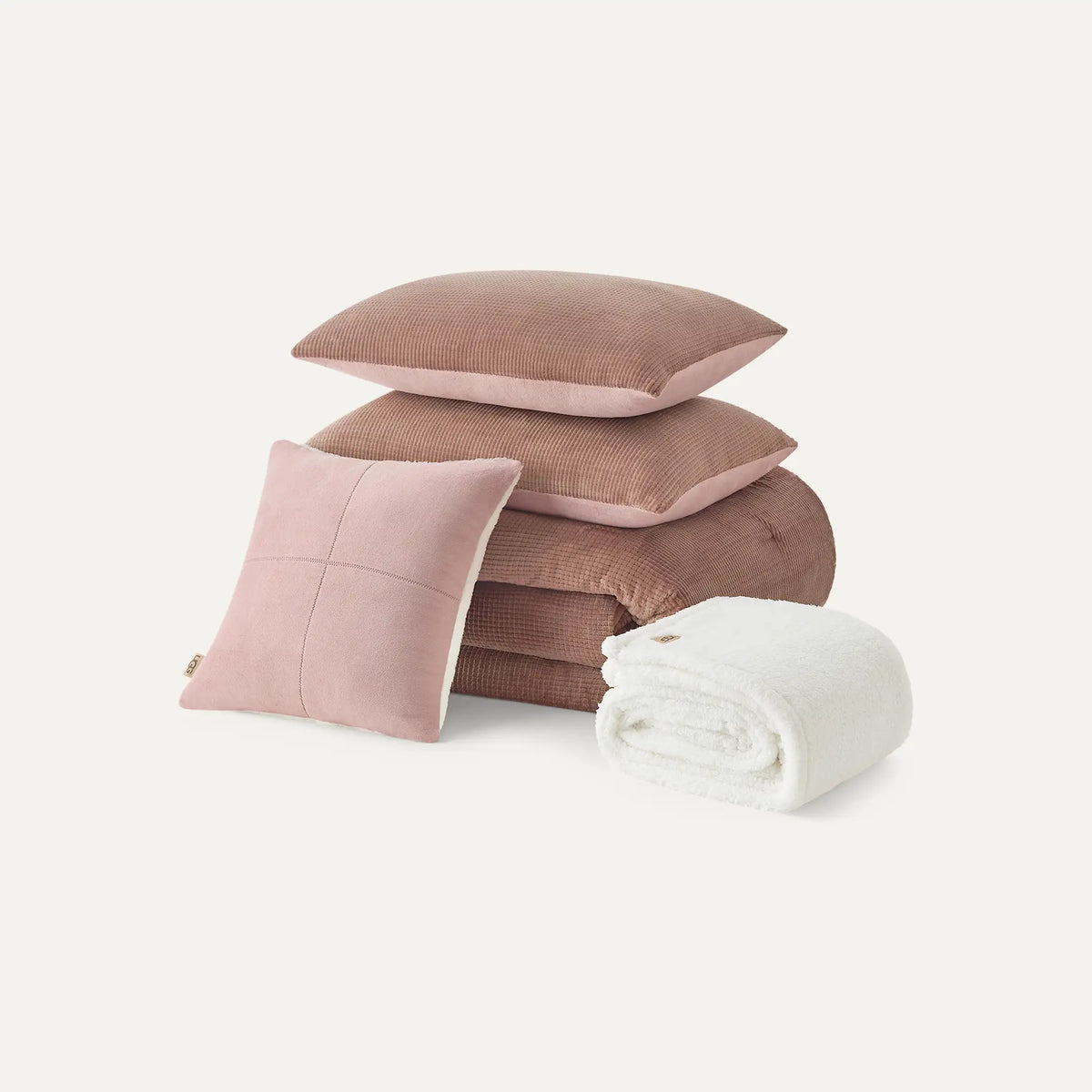 Home Brody Comforter Set King - ROSEWOOD