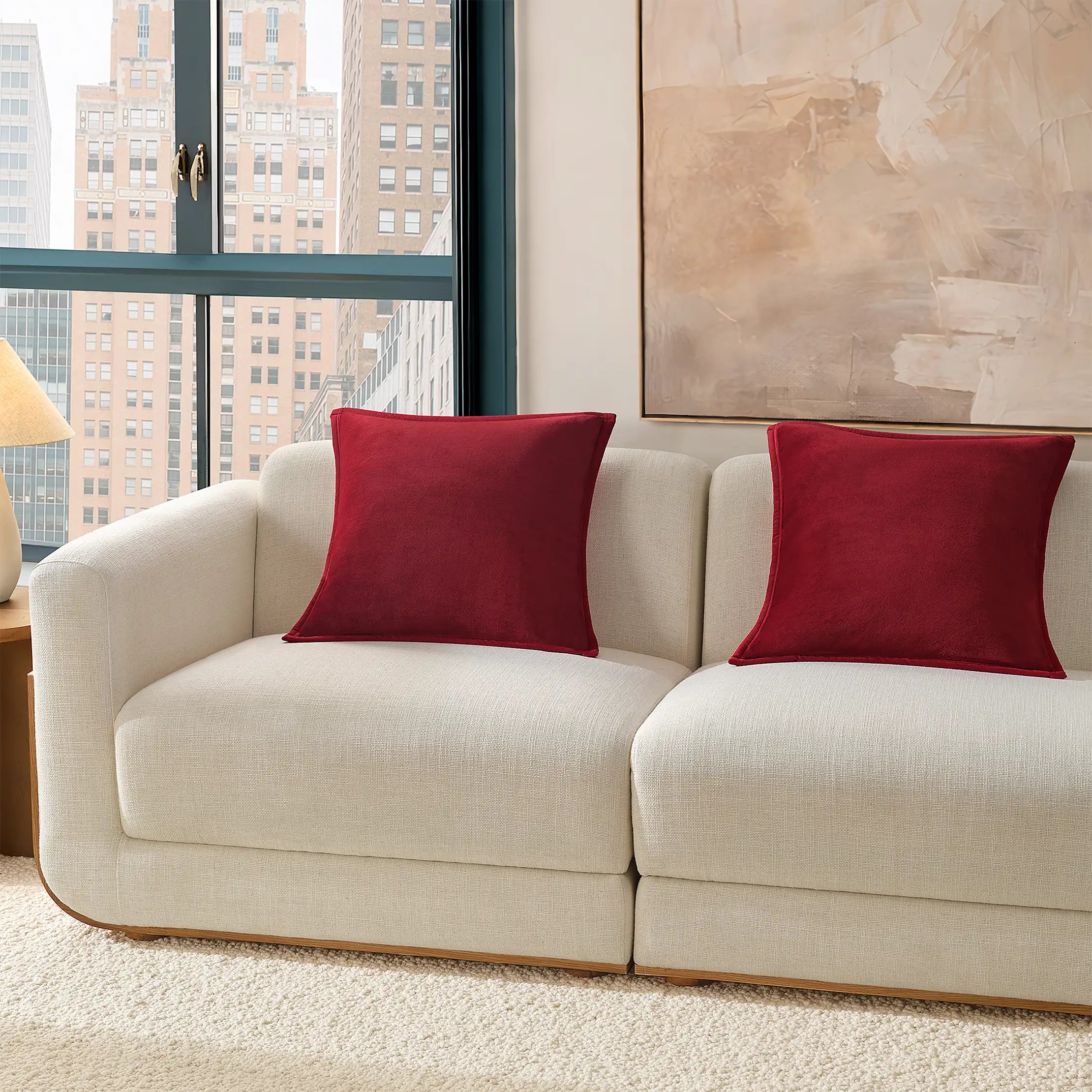 Home Coco Pillow 2 Pack - COFFEE BERRY