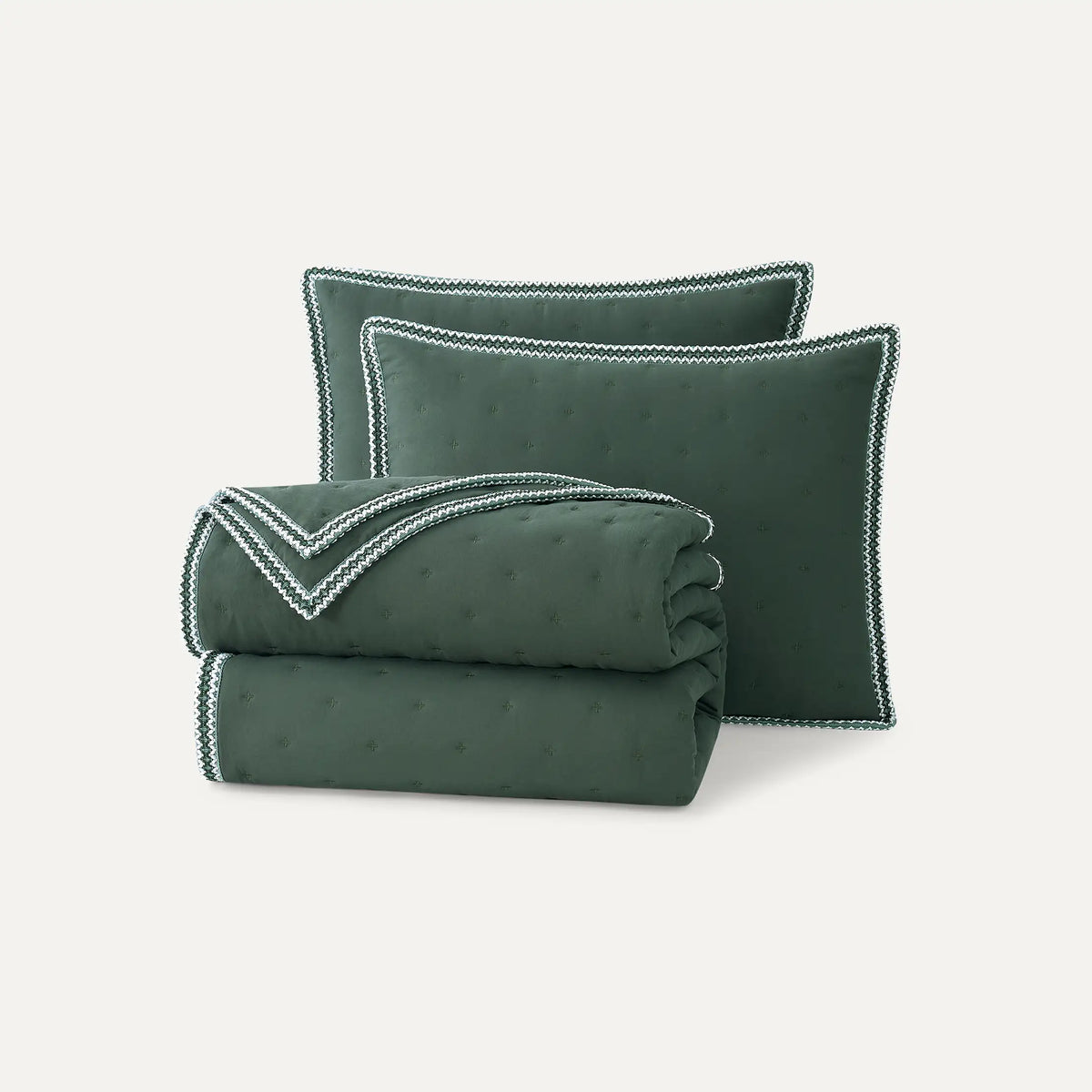 Home Devon UGGbraid Quilt Set T/TXL - ARUGULA