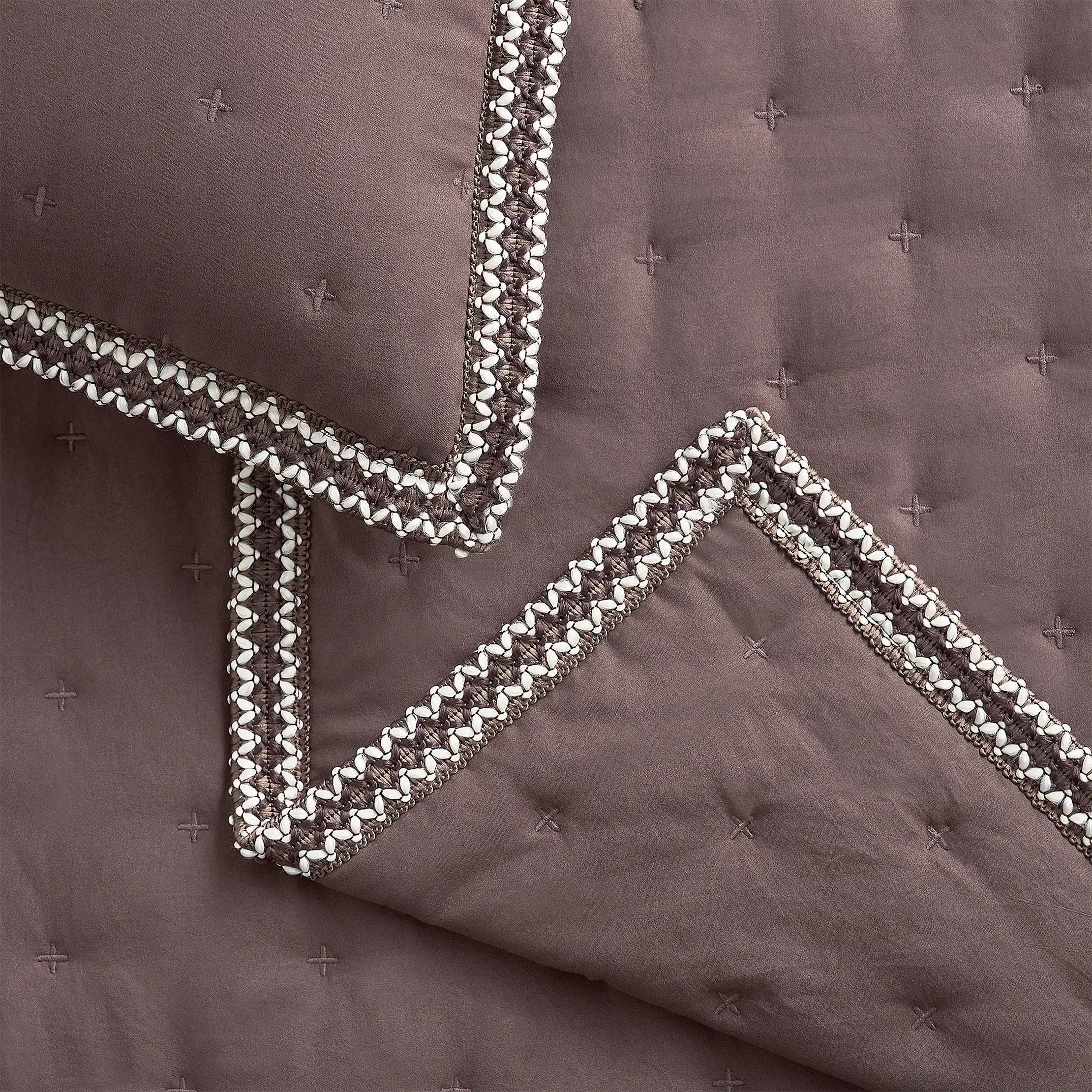 Home Devon UGGbraid Quilt Set T/TXL - BURNT CEDAR