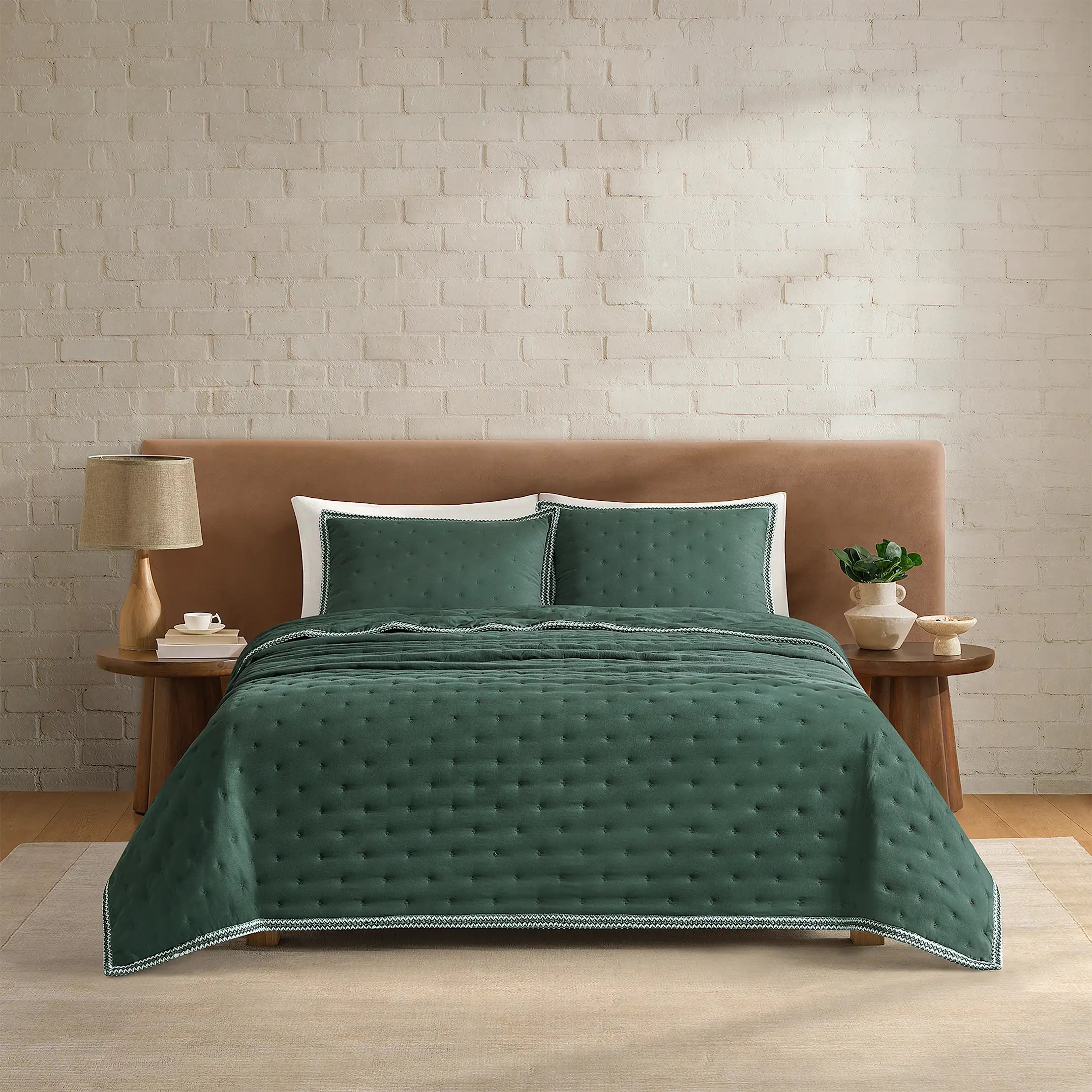 Home Devon UGGbraid Quilt Set F/Q - ARUGULA