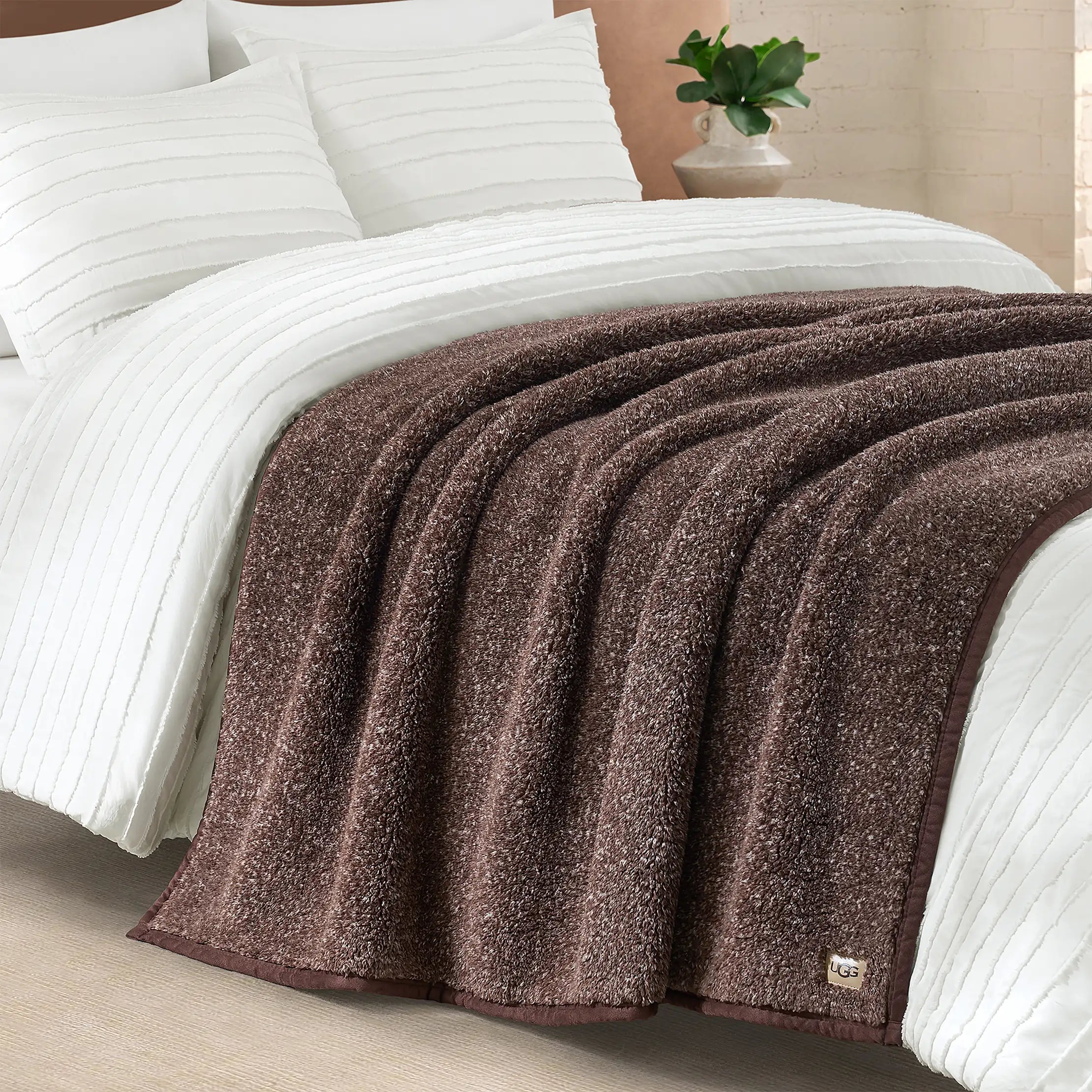 Home Classic UGGfluff Throw 50" x 70" - BURNT CEDAR