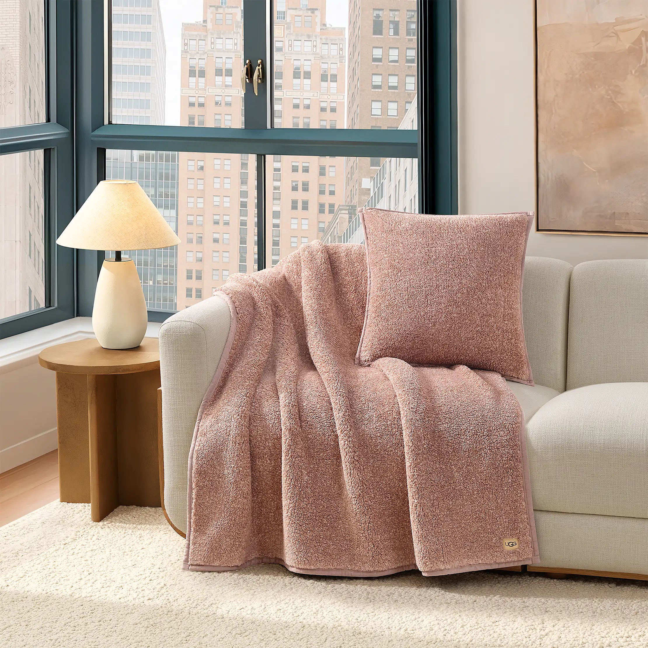 Home Classic UGGfluff Throw 50" x 70" - ROSEWOOD