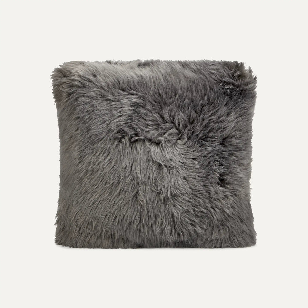 Home Sheepskin Pillow - GREY
