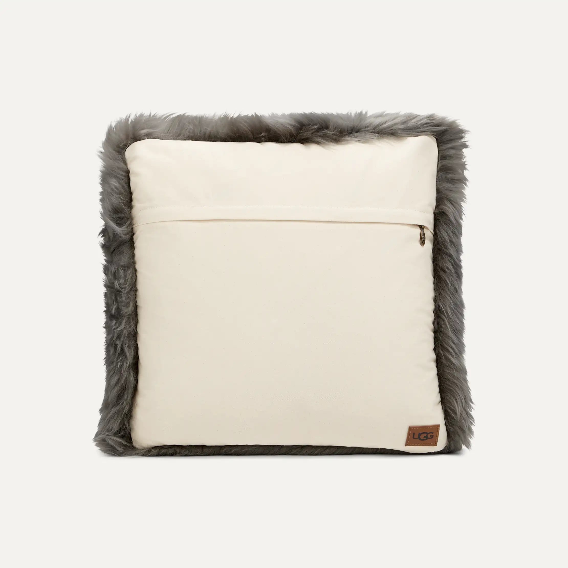 Home Sheepskin Pillow - GREY
