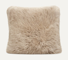 Home Sheepskin Pillow - SAND