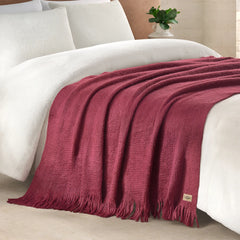 Home Margot Throw 50" x 70" - COFFEE BERRY