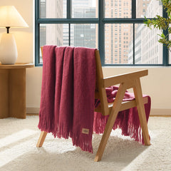 Home Margot Throw 50" x 70" - COFFEE BERRY