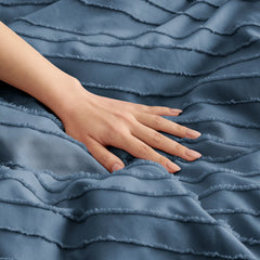 Home Devon Texture Comf Set F/Q - TAHOE BLUE