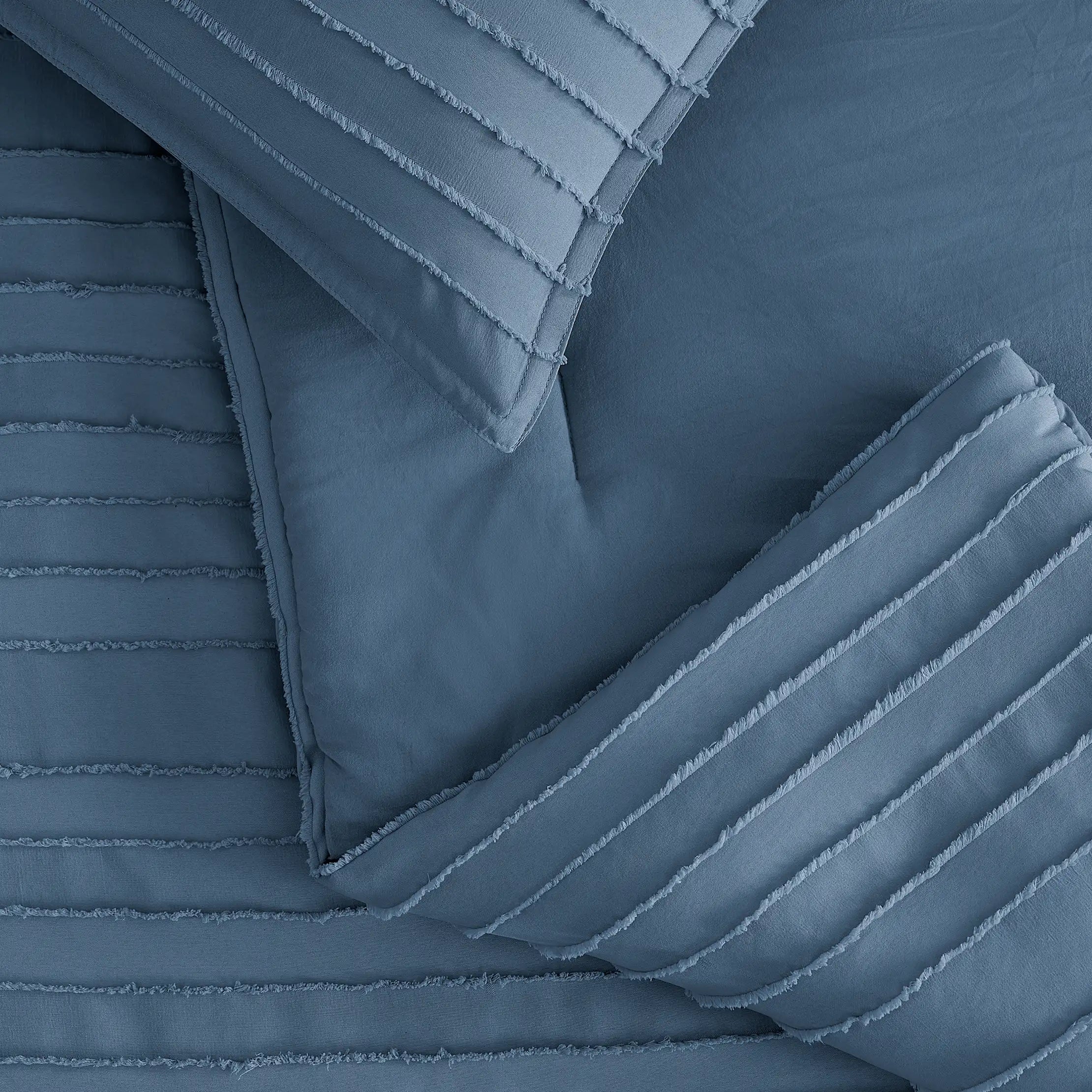 Home Devon Texture Comf Set F/Q - TAHOE BLUE