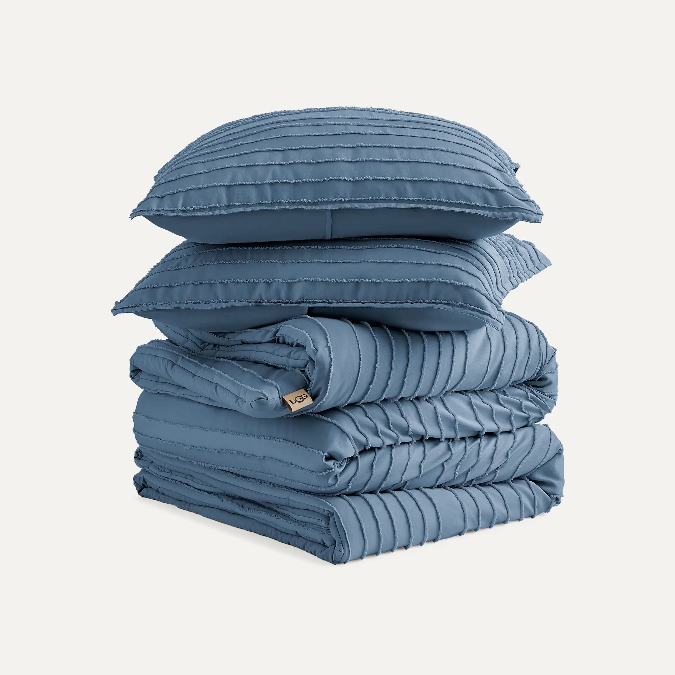 Home Devon Texture Comf Set King - TAHOE BLUE