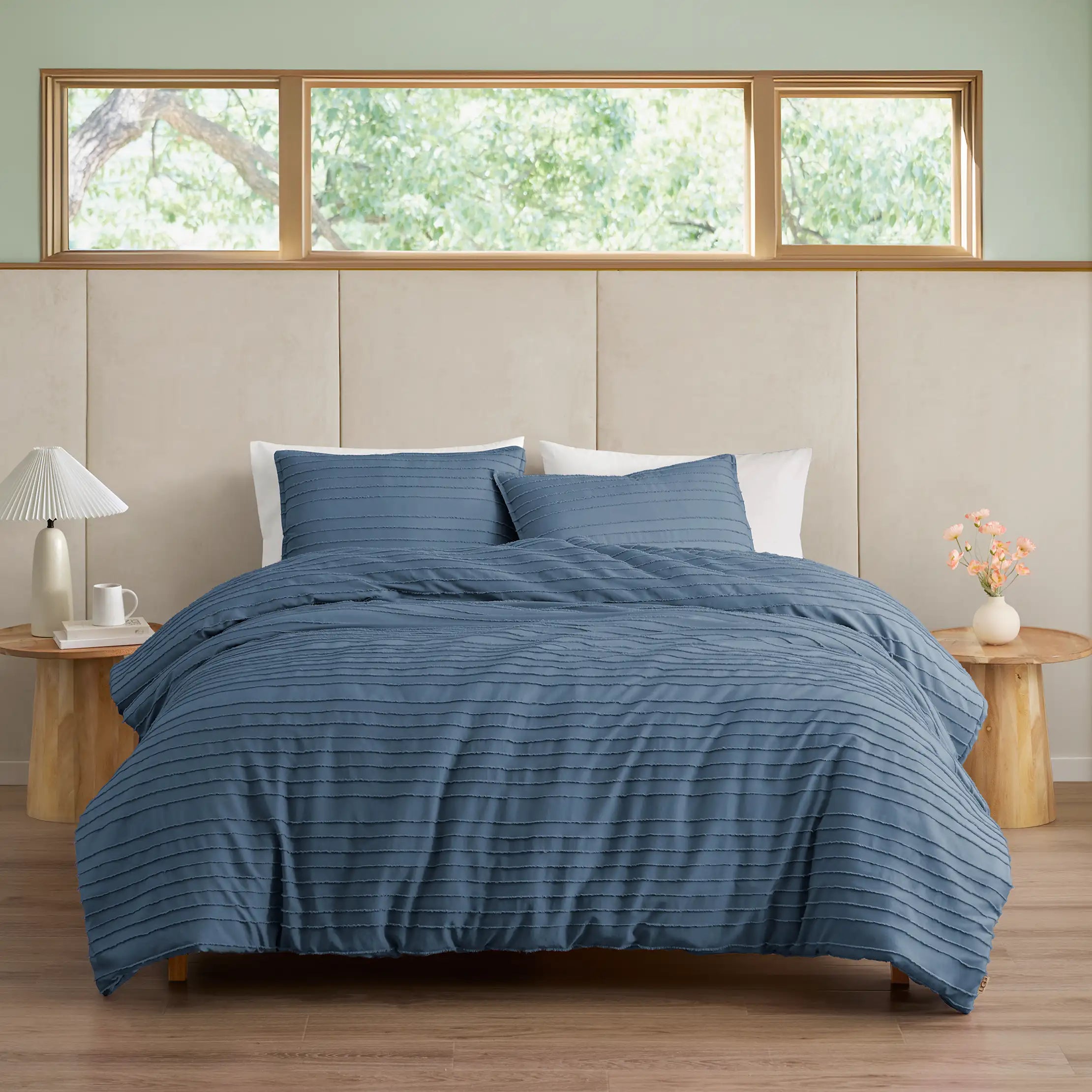Home Devon Texture Comf Set King - TAHOE BLUE