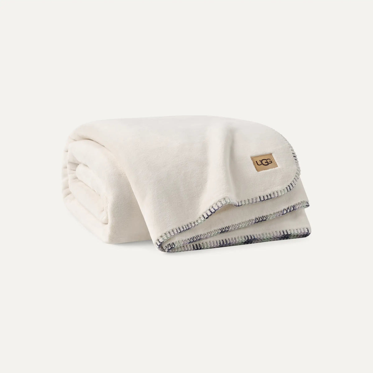 Home Color Stitch Coco Throw 50"x70" - SNOW