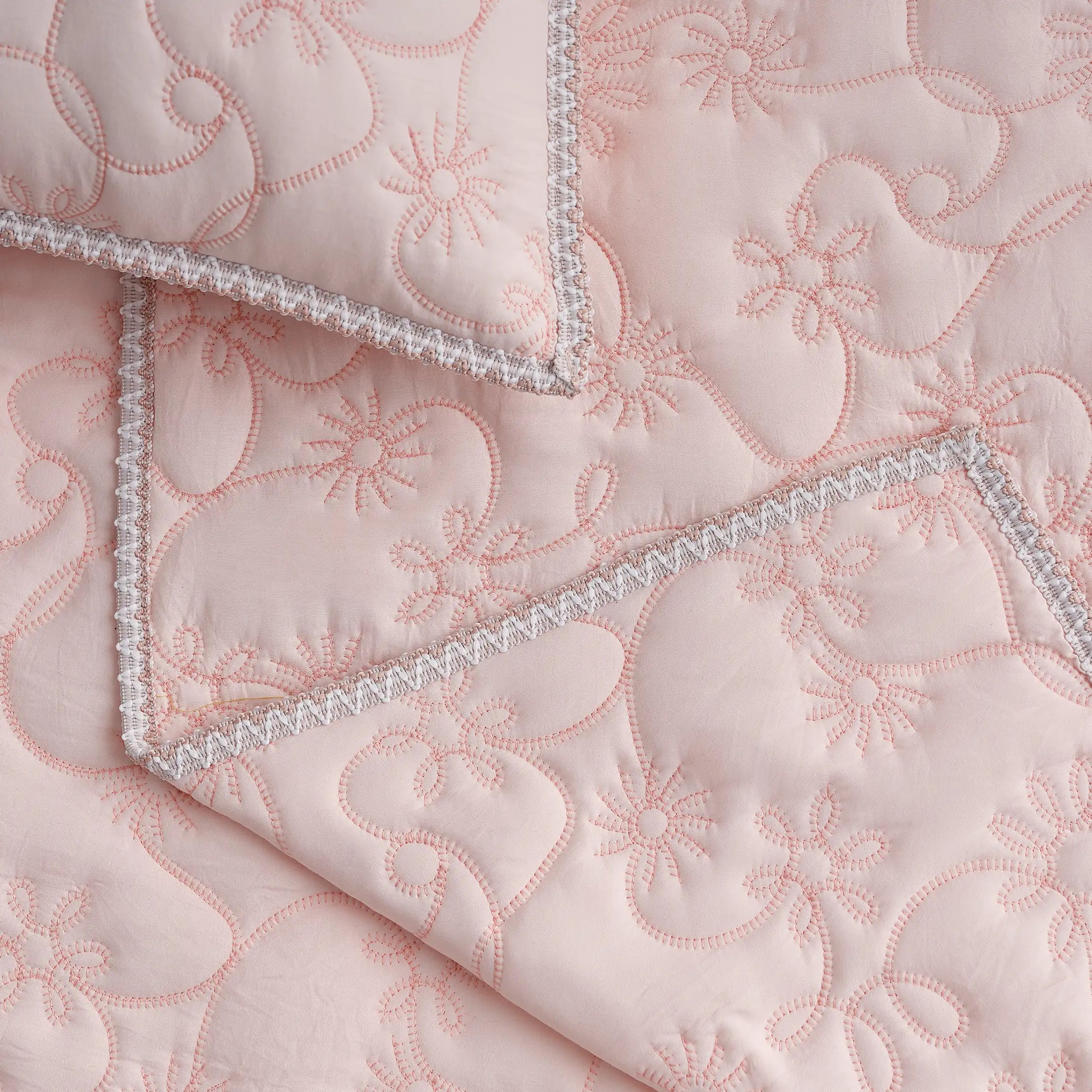 Home Botanic Quilt Set T/TXL - HIMALAYAN SALT / CAMEO ROSE