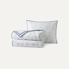 Home Botanic Quilt Set T/TXL - SNOW / LILAC HINT