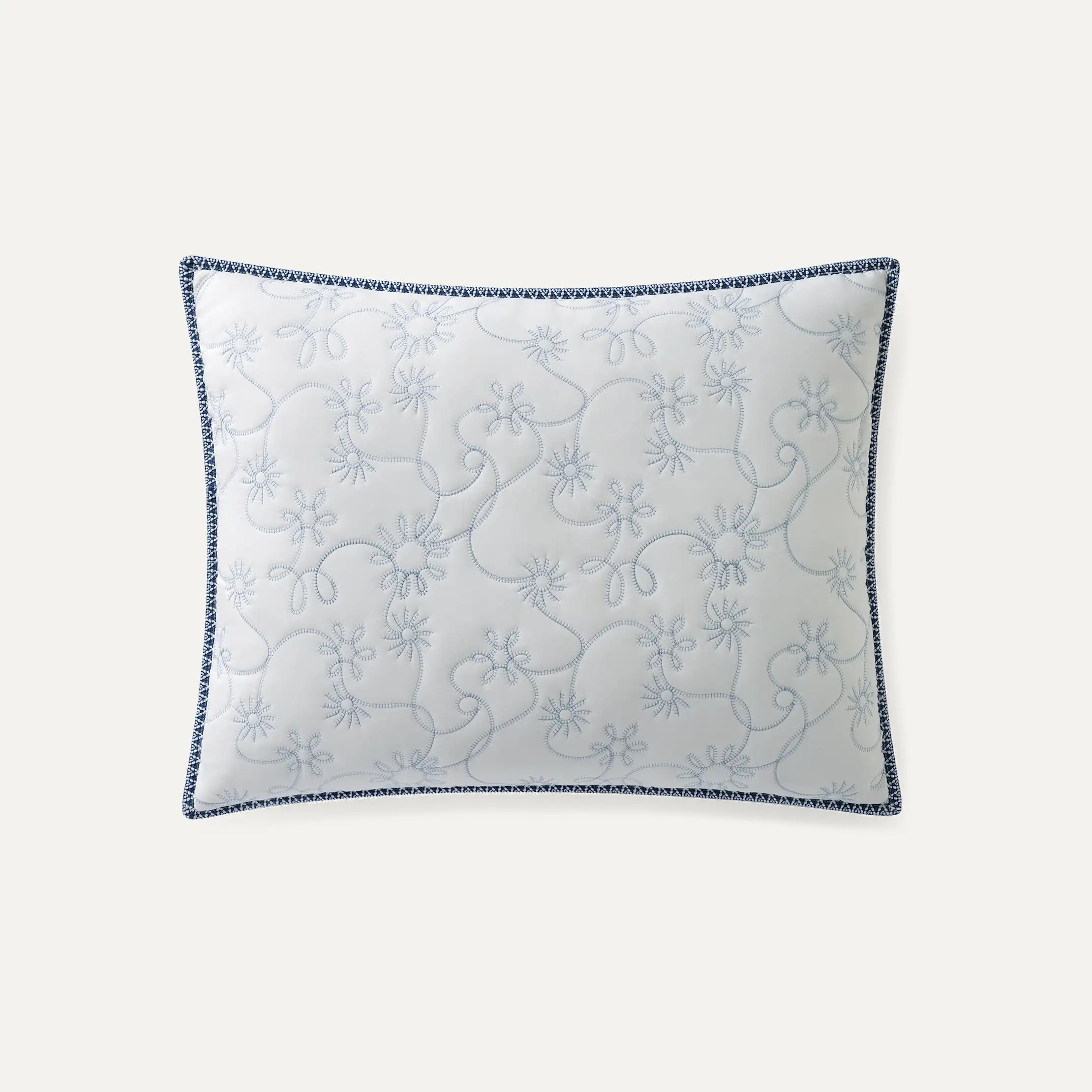 Home Botanic Quilt Set Queen - SNOW / LILAC HINT