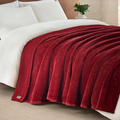 Home Avery XL Throw 90"x92" - COFFEE BERRY