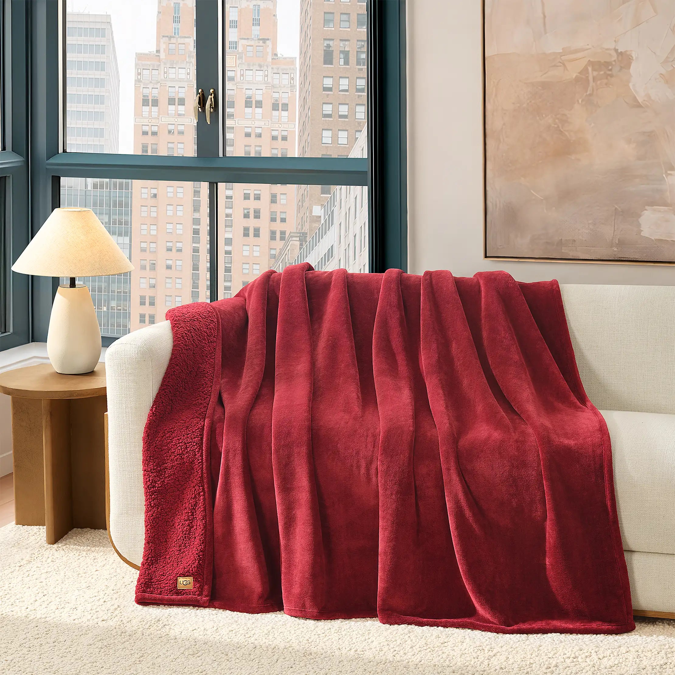 Home Avery XL Throw 90"x92" - COFFEE BERRY