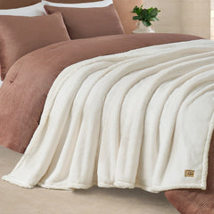 Home Cynthia XL Throw 90"x92" - SNOW