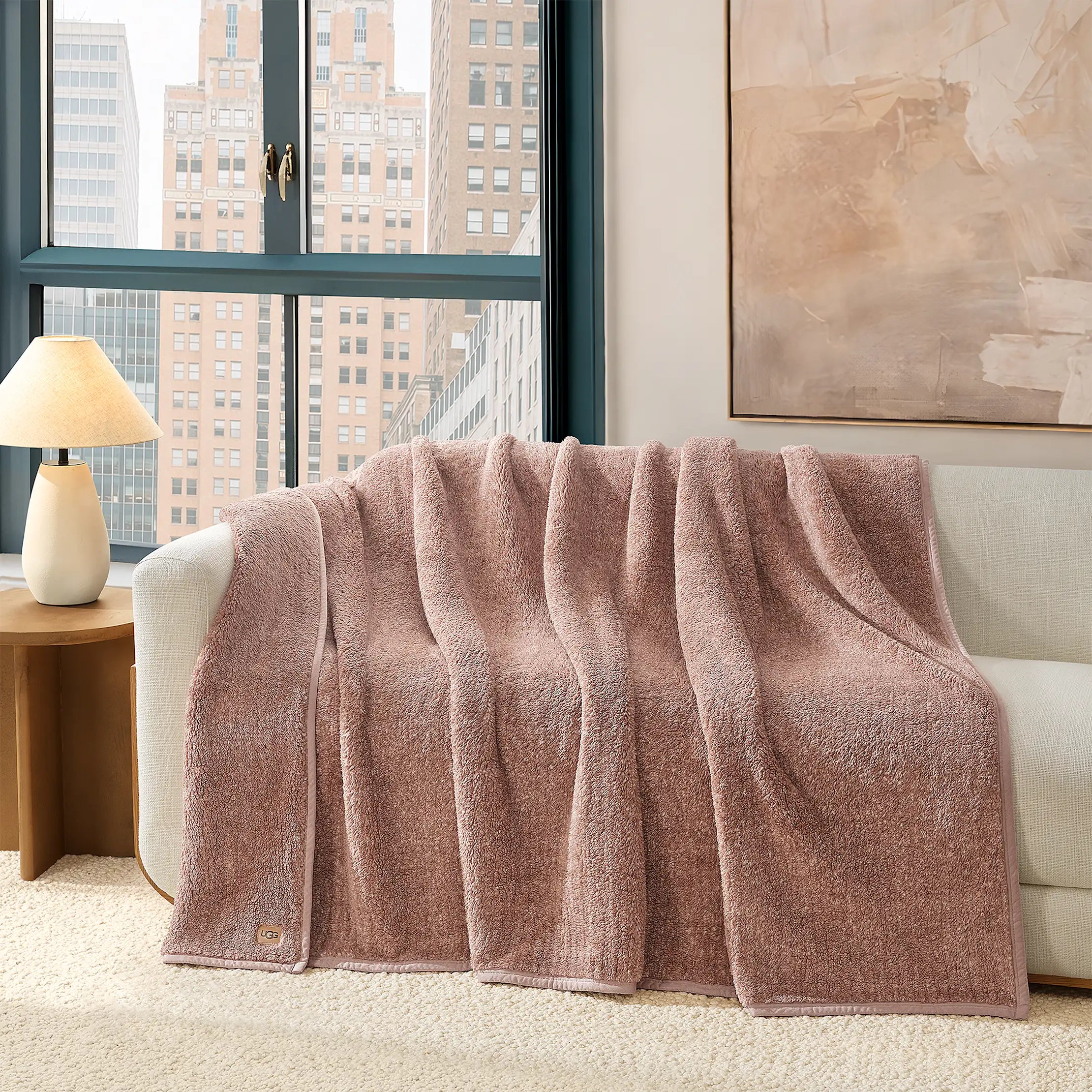 Home ClassicUGGfluff XL Throw 90x92 - ROSEWOOD