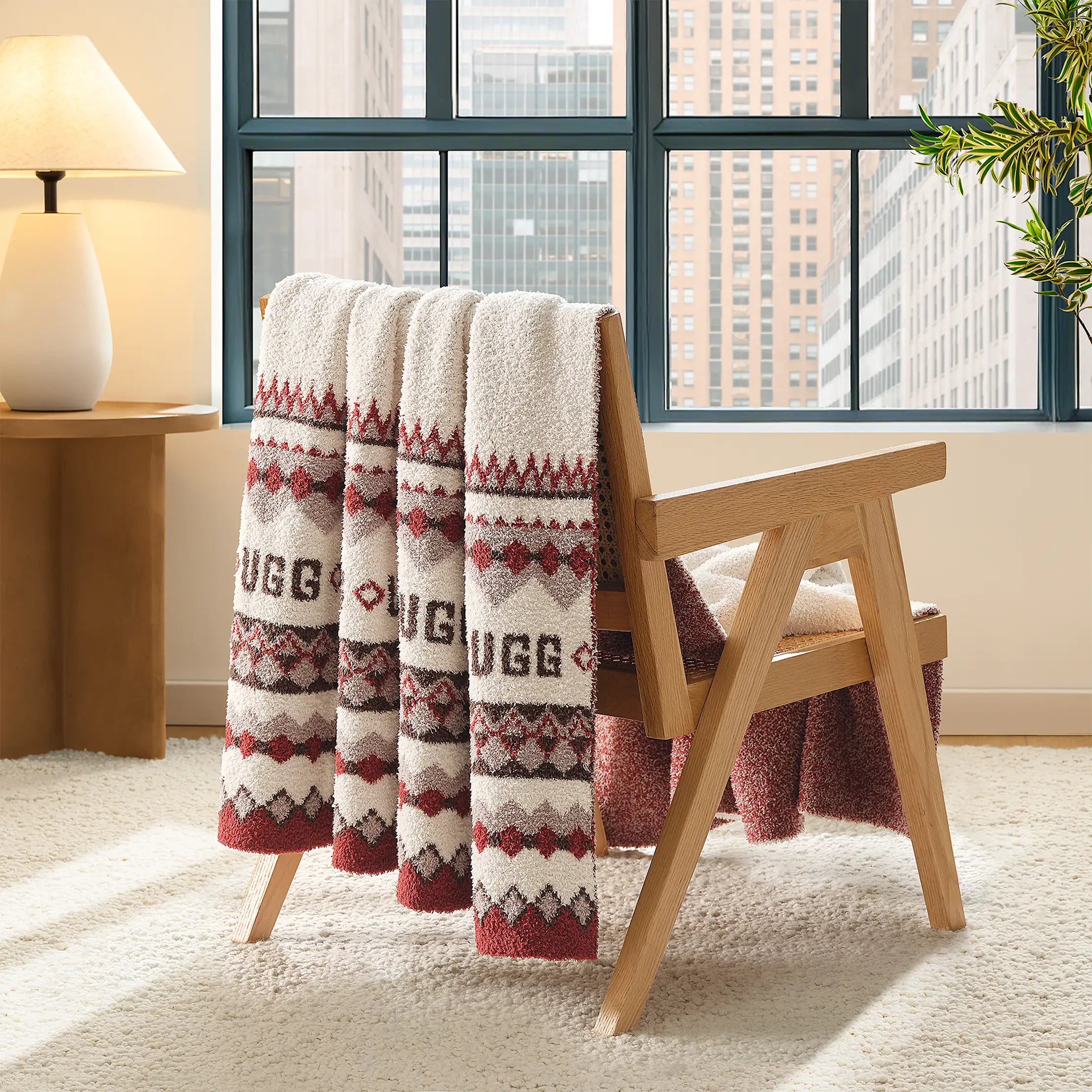 Home Polaris UGGisle Throw 50"x70" - CREAM