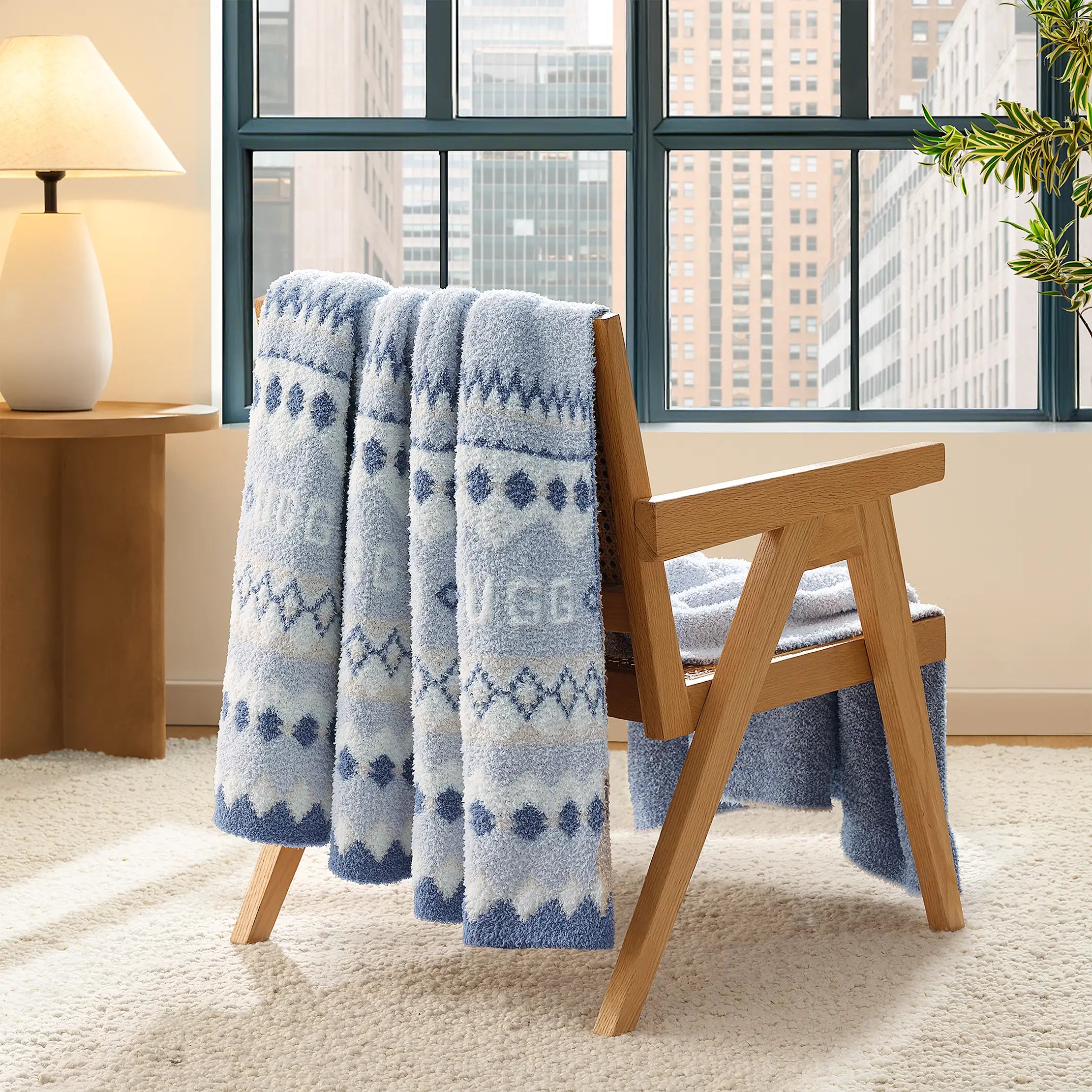 Home Polaris UGGisle Throw 50"x70" - STONE