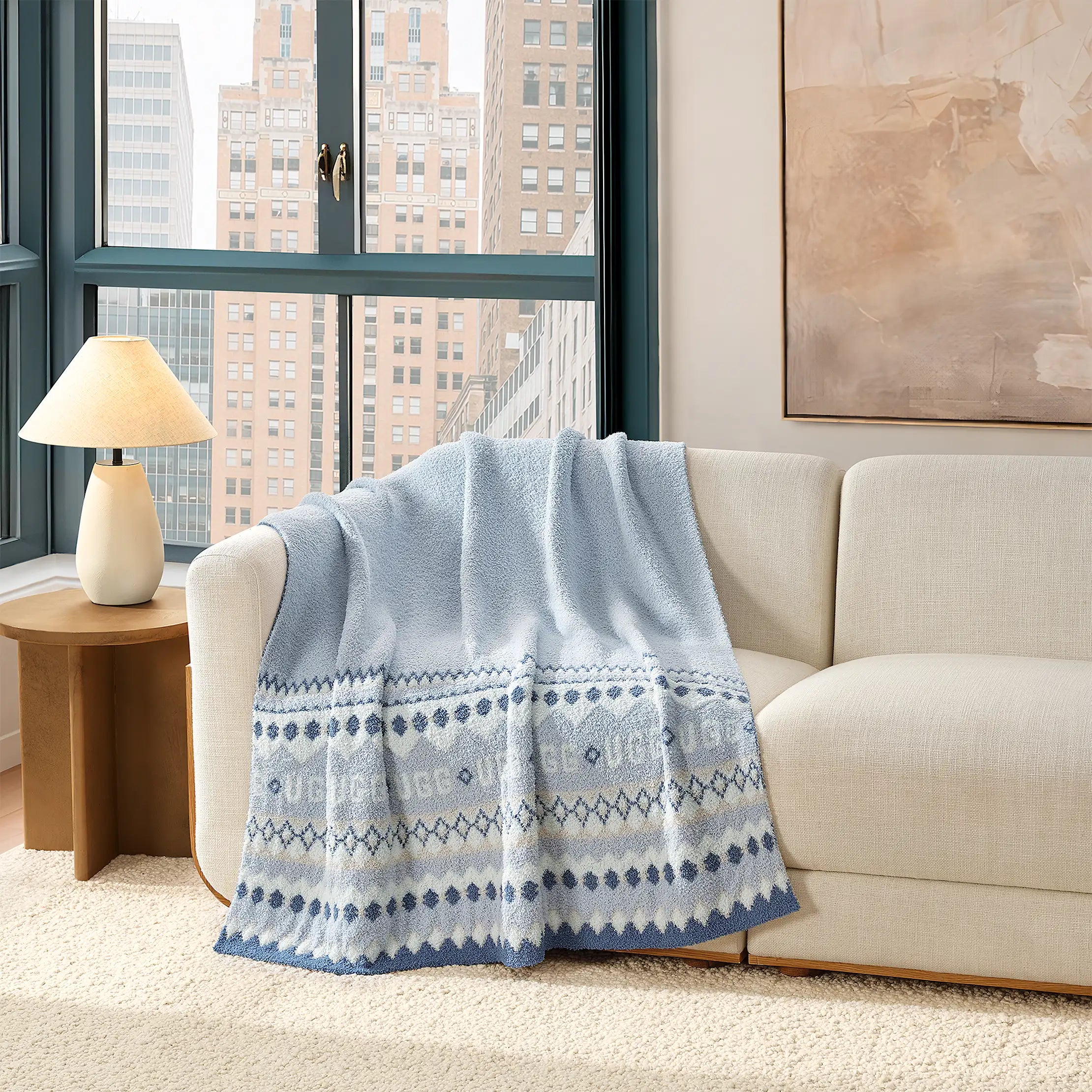 Home Polaris UGGisle Throw 50"x70" - STONE