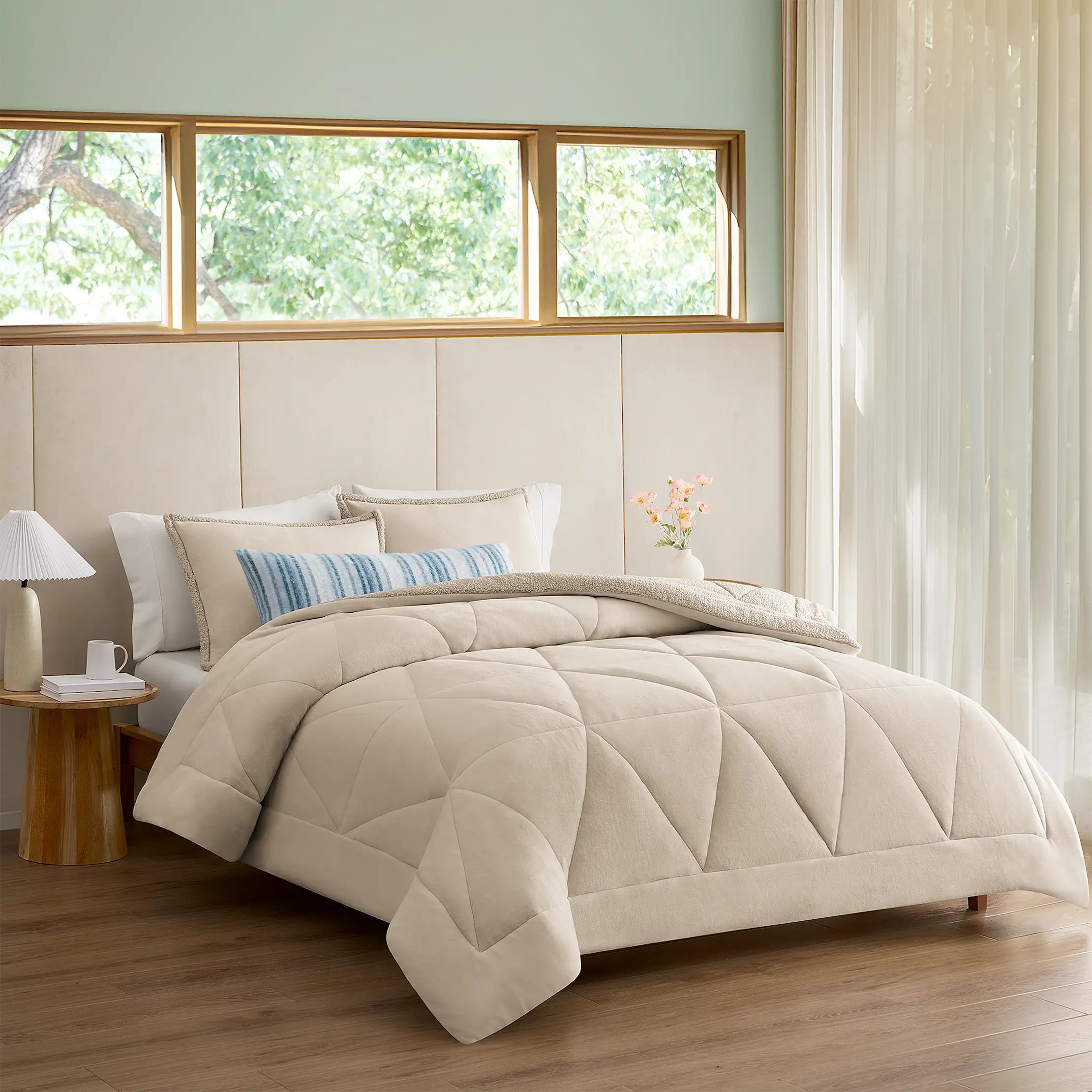 Home Avery Comforter Set King - BIRCH