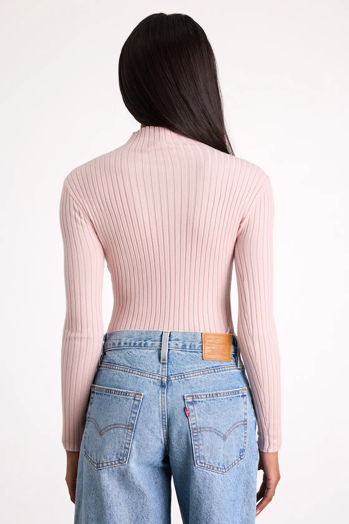Crawford Black Long Sleeve Mock Neck Bodysuit