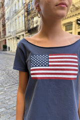 Robyn American Flag Top