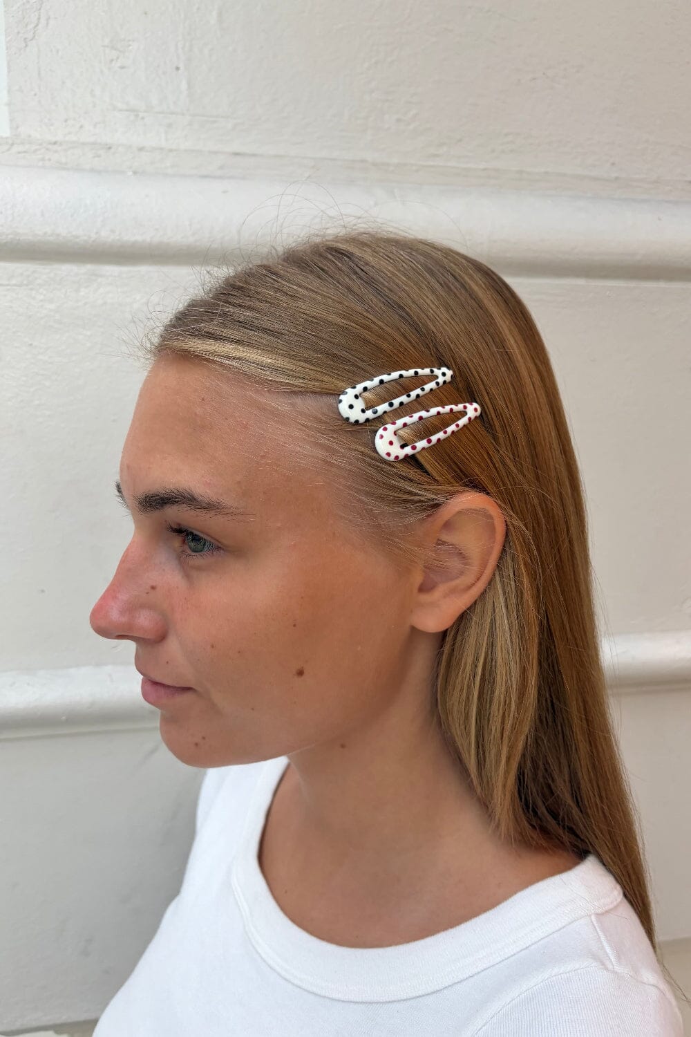 Polka Dot Hair Clips
