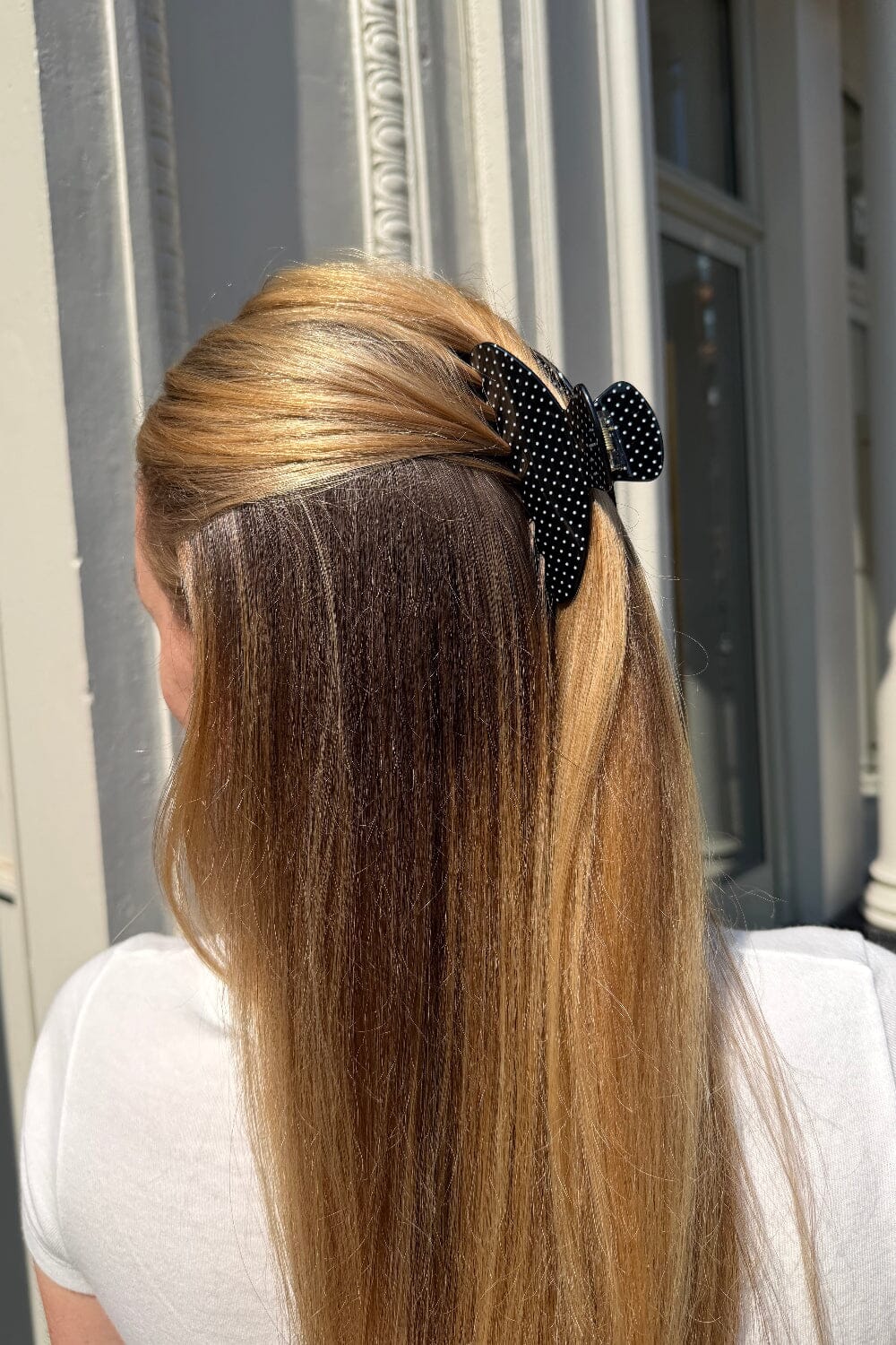 Black with White Polka Dots