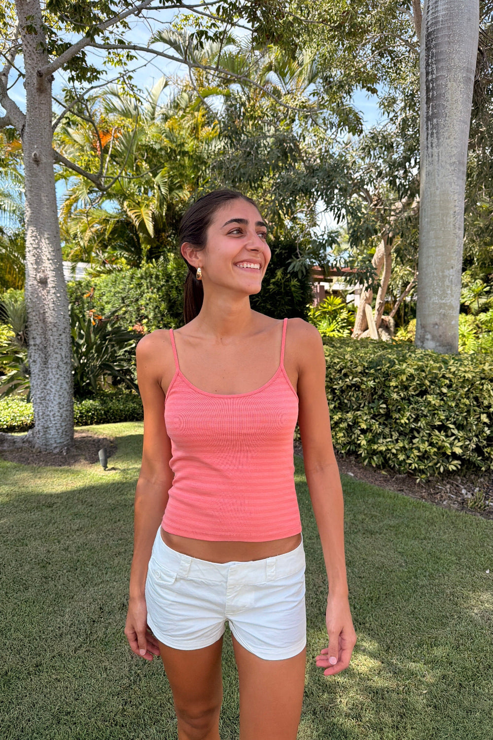 Peach and Pink Peach Stripes / XS/S
