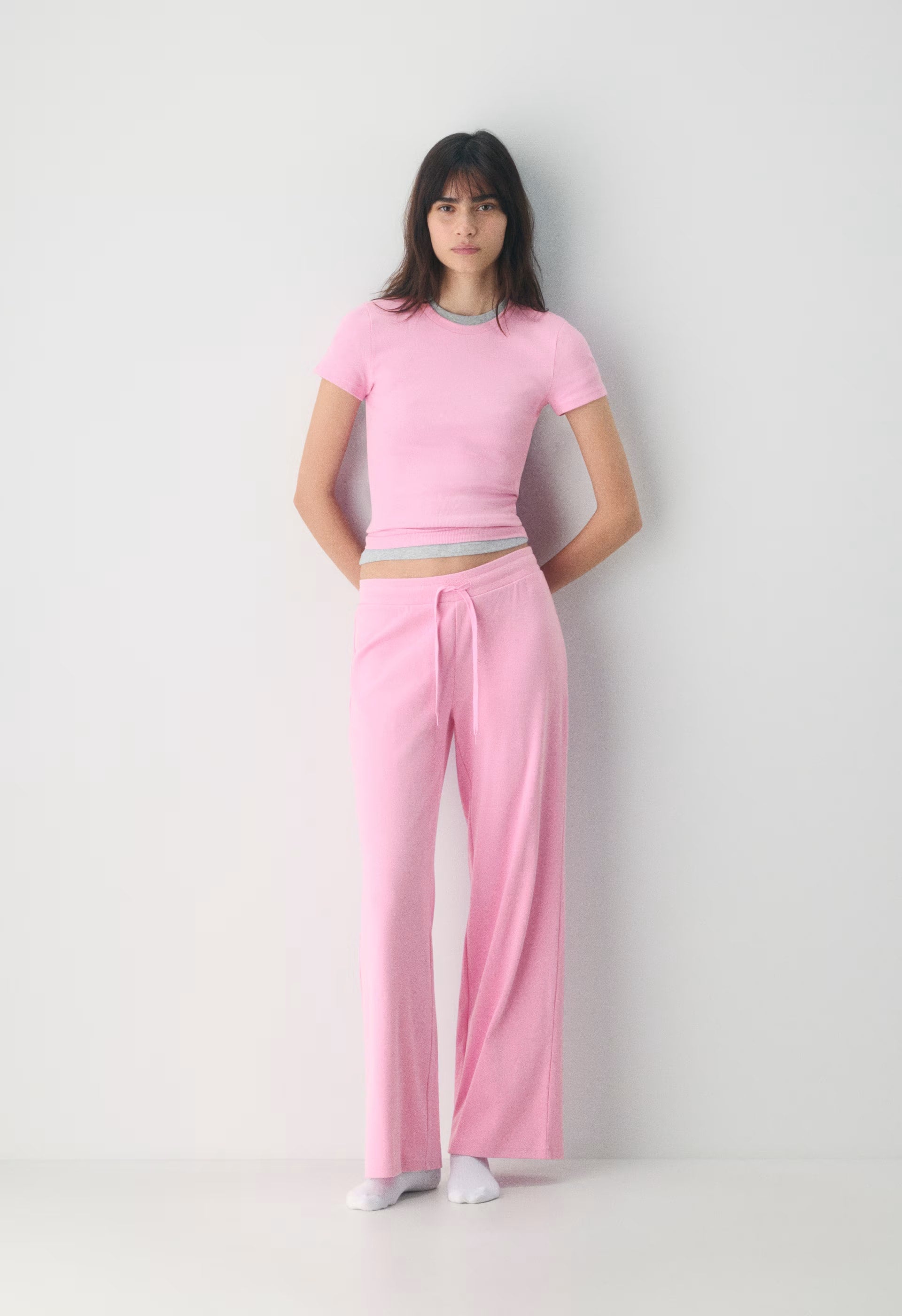 HomeStretch™ Rib Tune T-Shirt - MORGANITE PINK