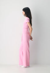 HomeStretch™ Rib Tune T-Shirt - MORGANITE PINK