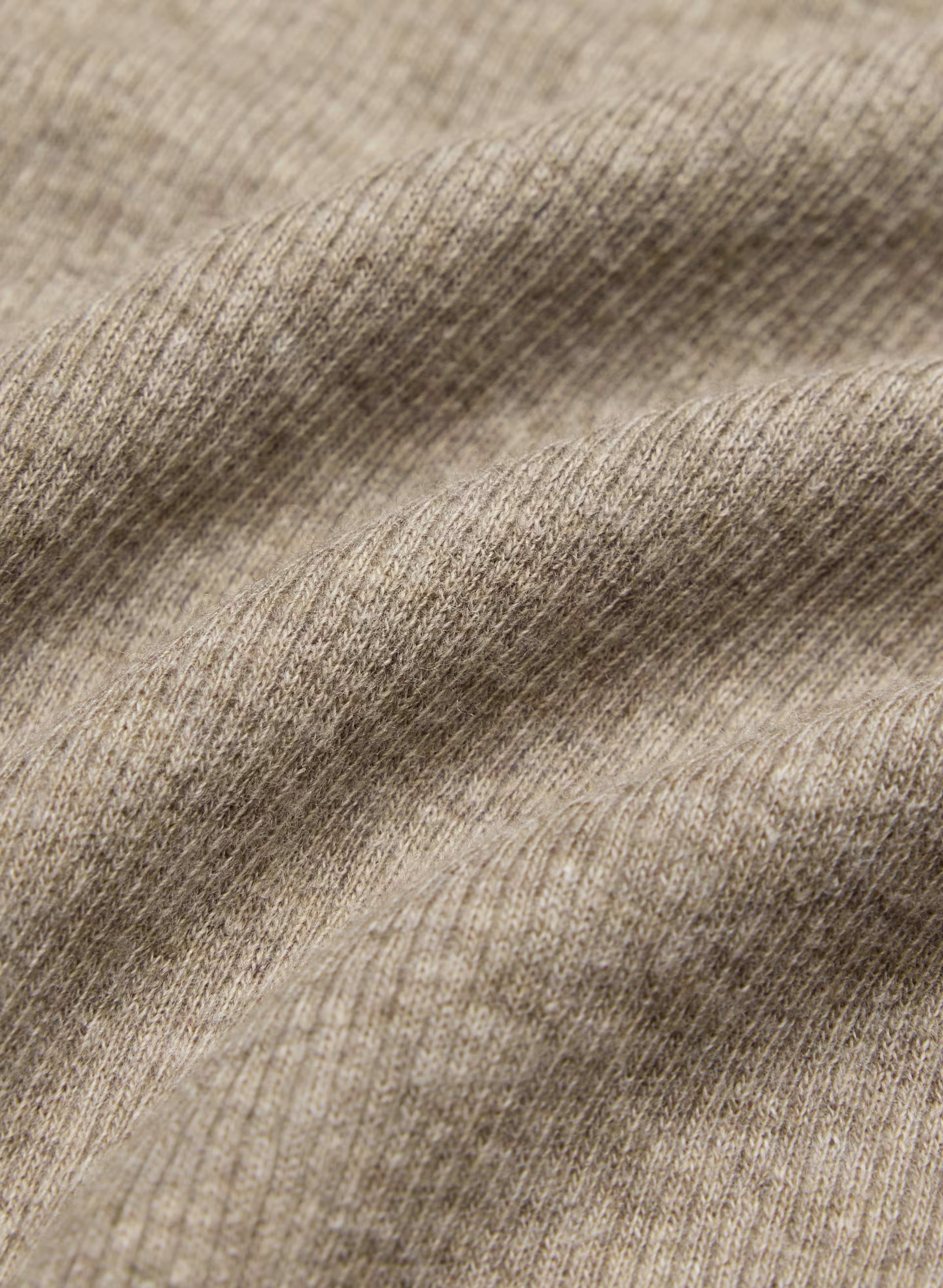 HomeStretch™ Rib Acoustic Henley - HEATHER NOMAD TAUPE