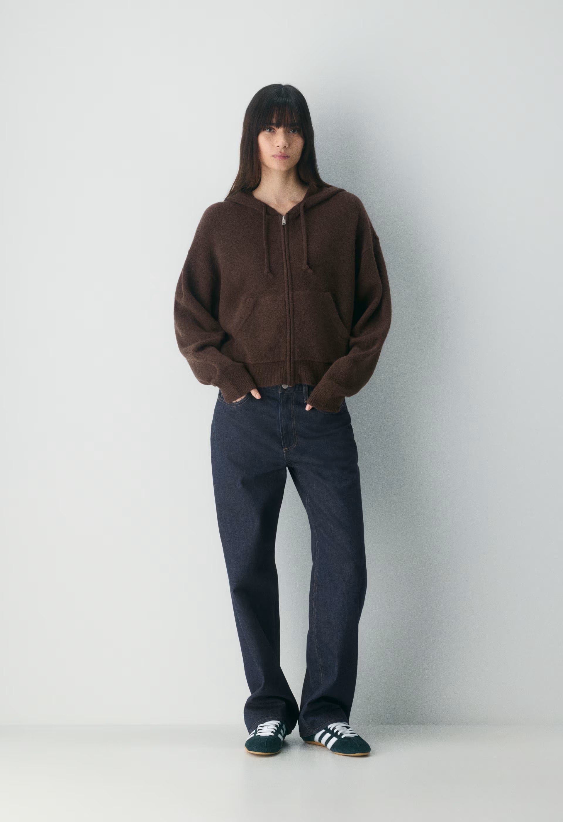 Peyton Zip Hoodie - RICH MOCHA BROWN