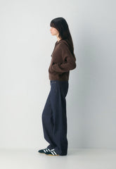 Peyton Zip Hoodie - RICH MOCHA BROWN