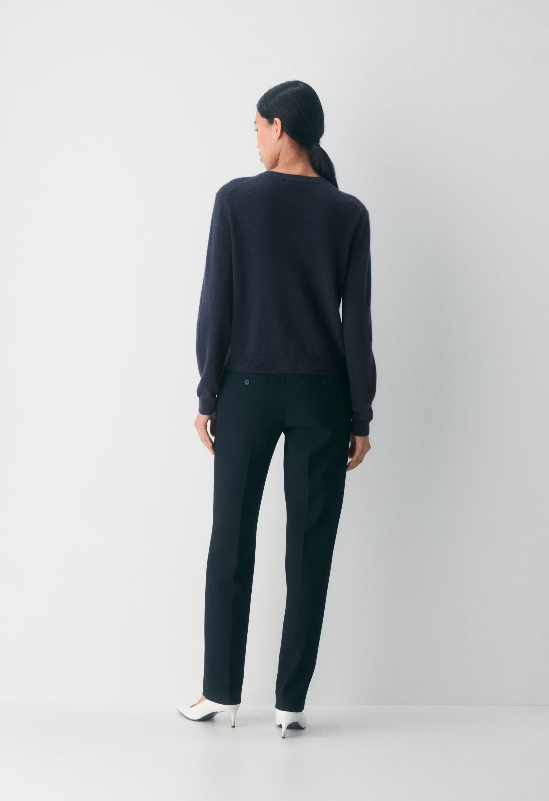 Bare Cashmere Noteworthy Cardigan - DARK NIGHT NAVY