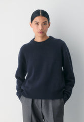 Essential Cashmere Relic Sweater - DARK NIGHT NAVY