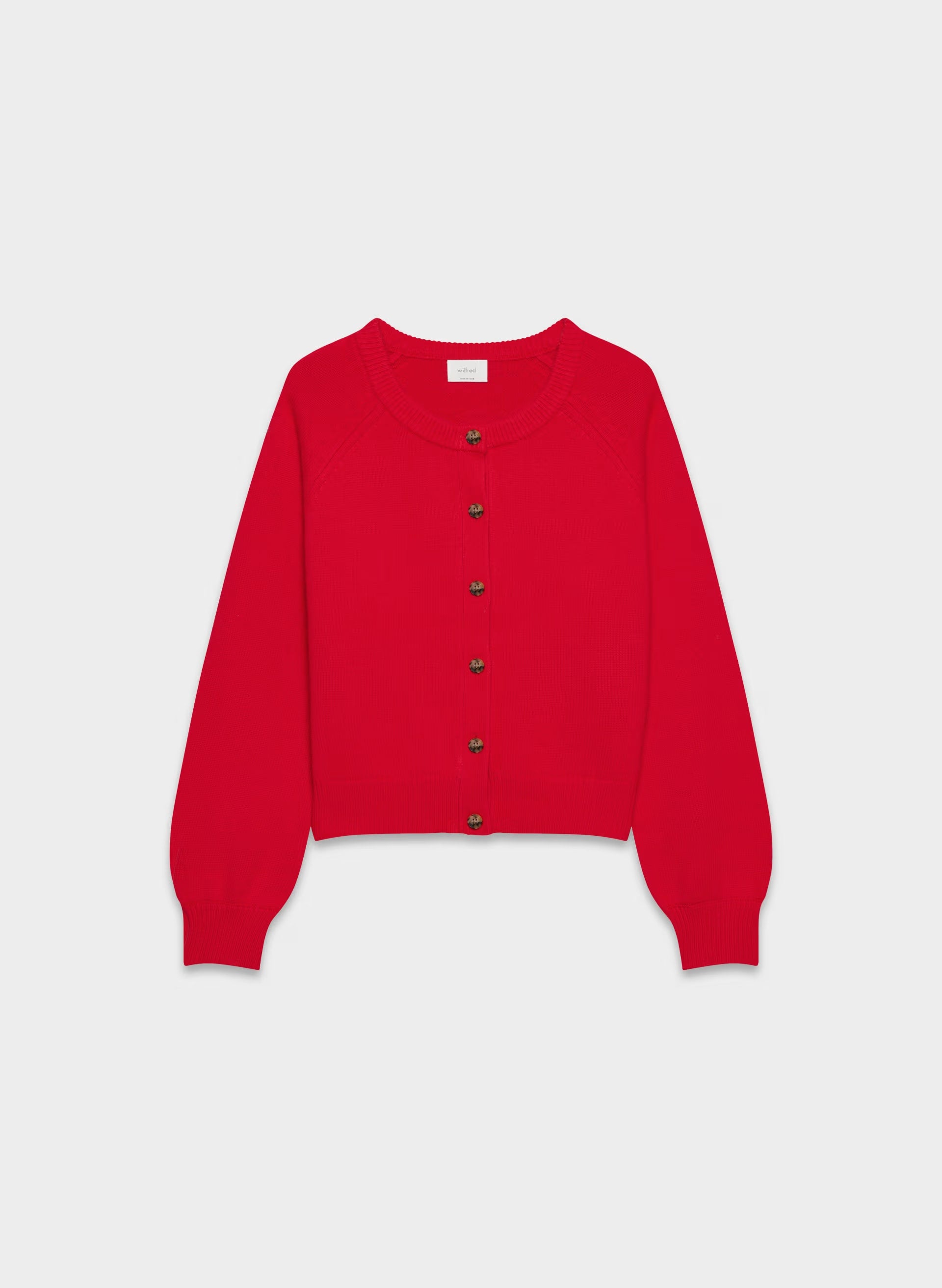 Essential Wool Cashmere London Cardigan - FLASHING RED