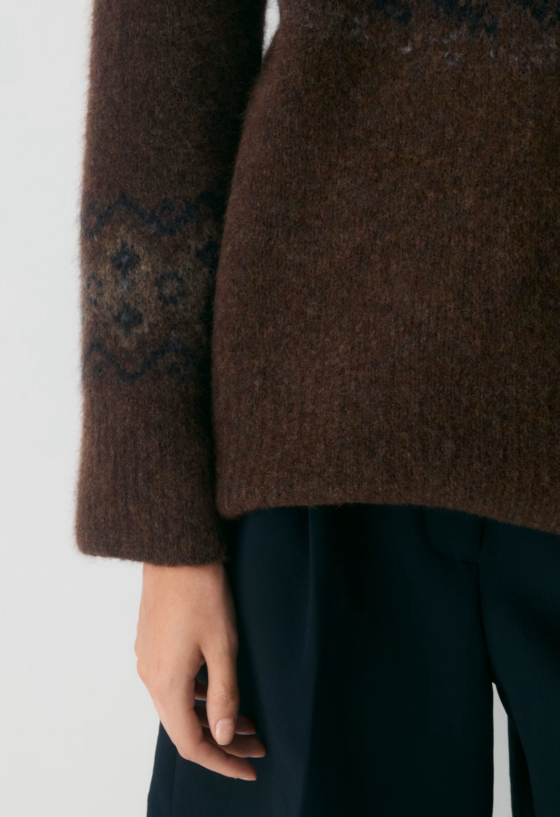 Harlow Sweater - DARK BROWN /MULTI