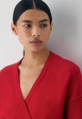 Atticus Merino Wool Sweater - FLASHING RED