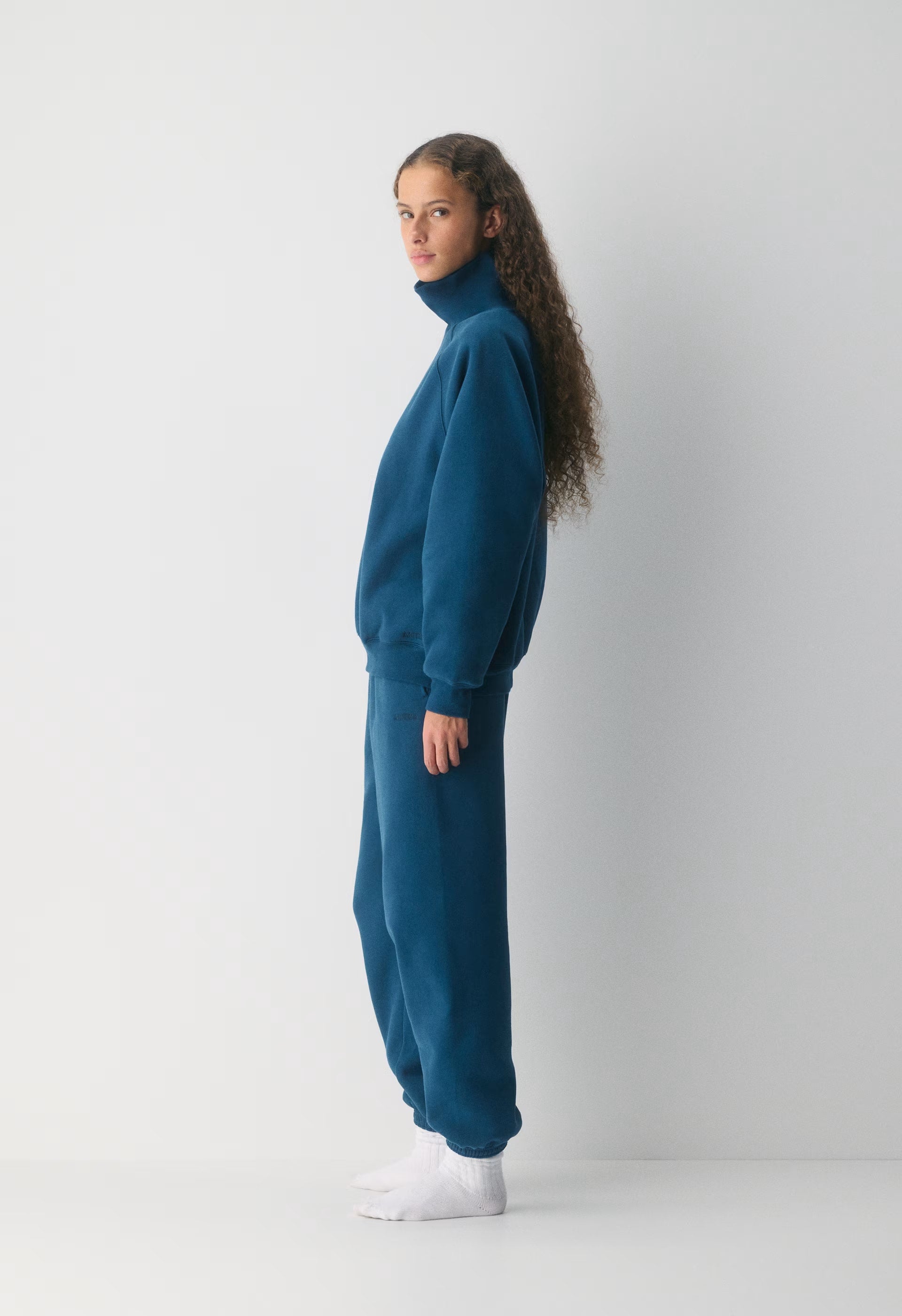 Cozy Sweatfleece Mega Raglan™ Funnel Neck - NOCTURNAL BLUE