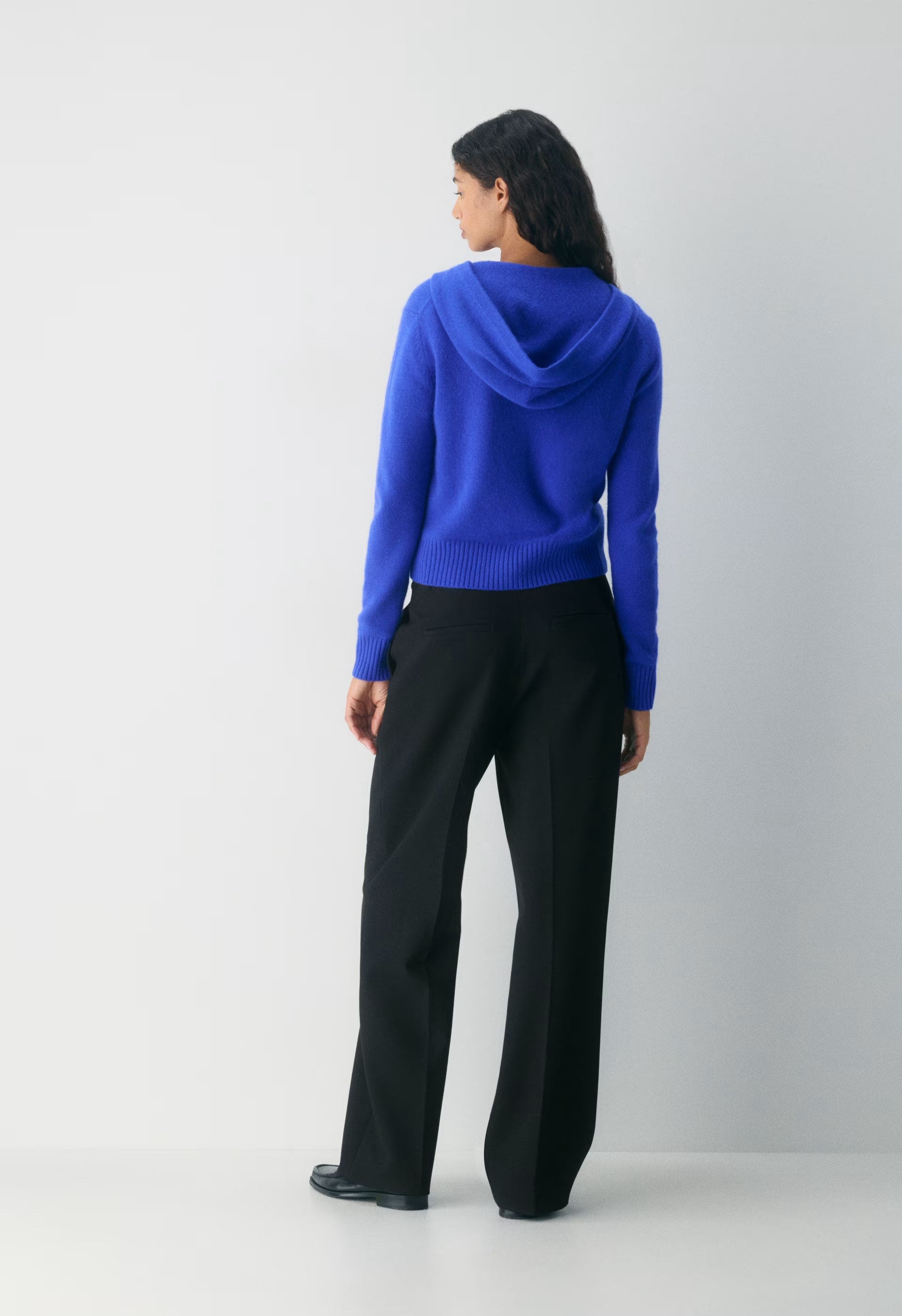 Essential Cashmere Idyllic Zip Hoodie - ABLAZE BLUE