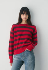 Essential Cashmere Relic Sweater - FLASHING RD/CARDAMON