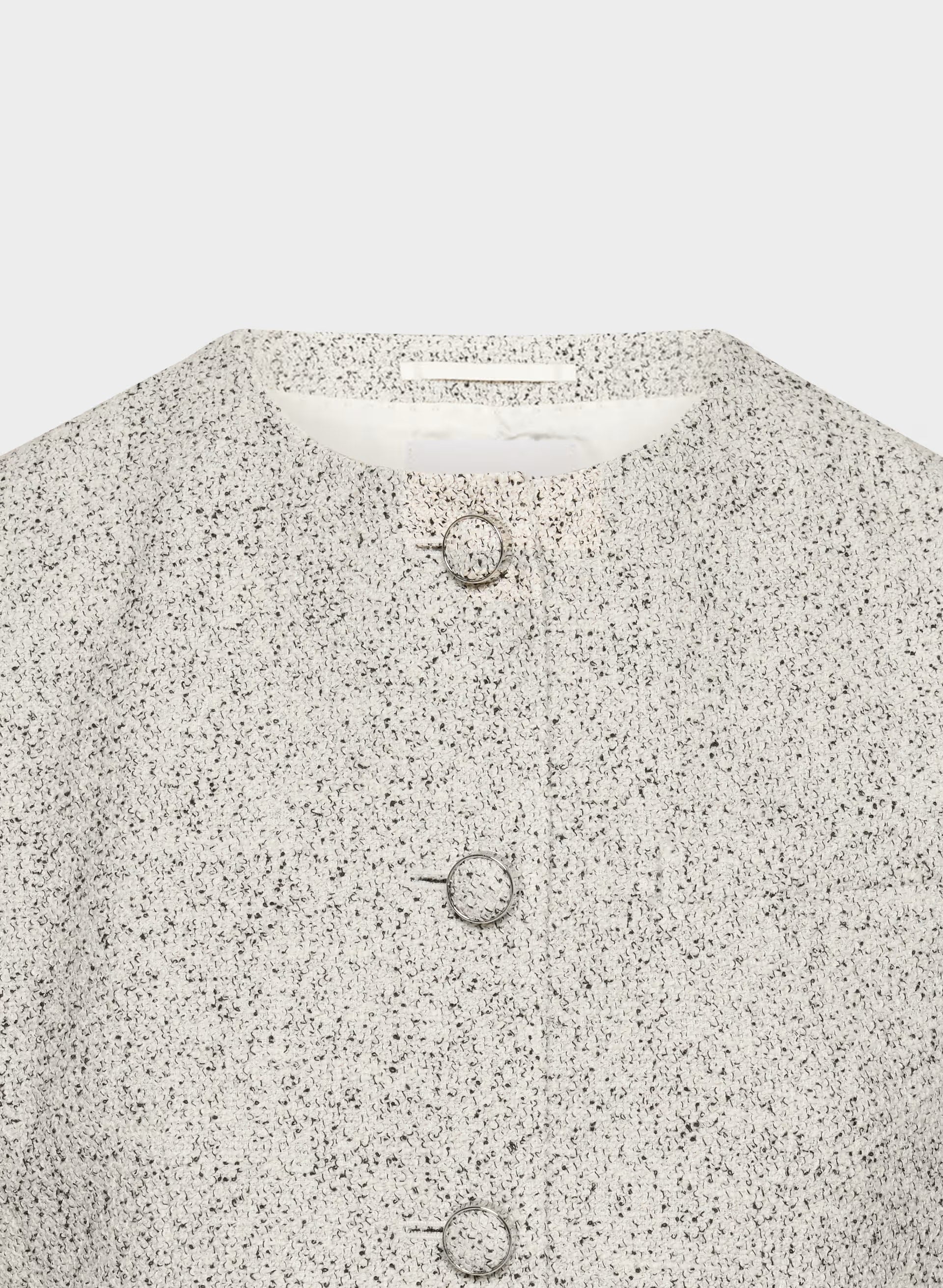 Acquire Jacket - Tweed - ECRU/BLACK