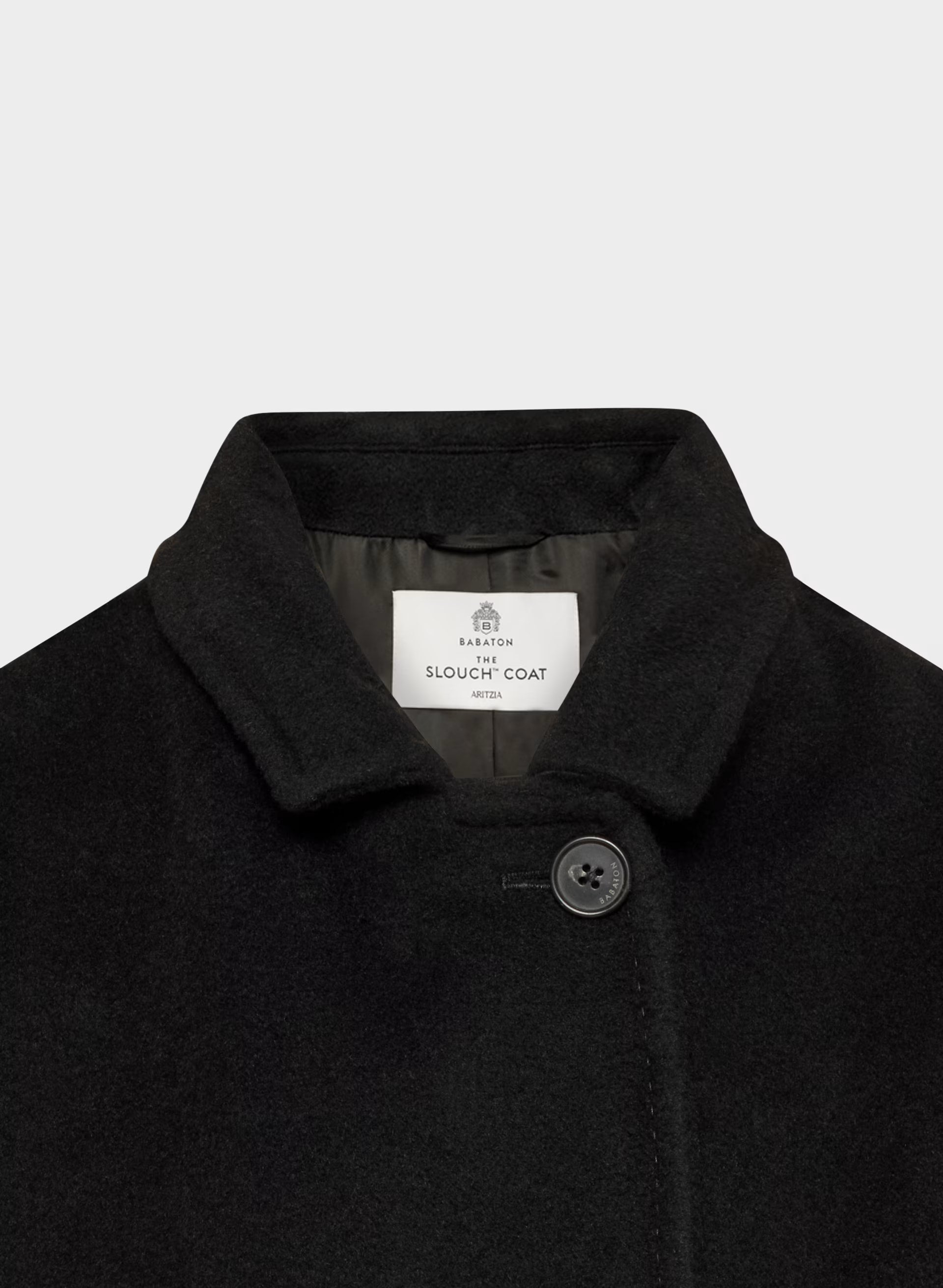 The Slouch™ Coat New - (Re)Camel Wool - BLACK